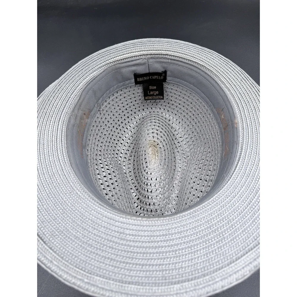 Bruno Capelo Men's Fedora Size Large Antonio Collection Straw Hat